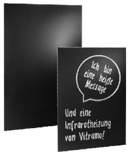 Radiateur Vitramo infrarouge long mur ardoise 400 watts 60x60x2.8cm poids 8.1kg